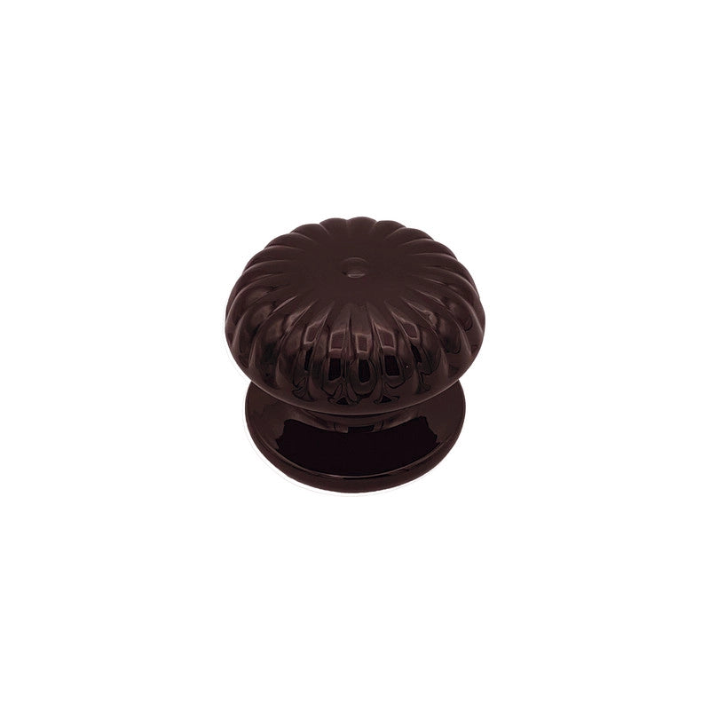 Pomolo fisso per porta SAGUATTI 861/80UB in alluminio marrone lucido
