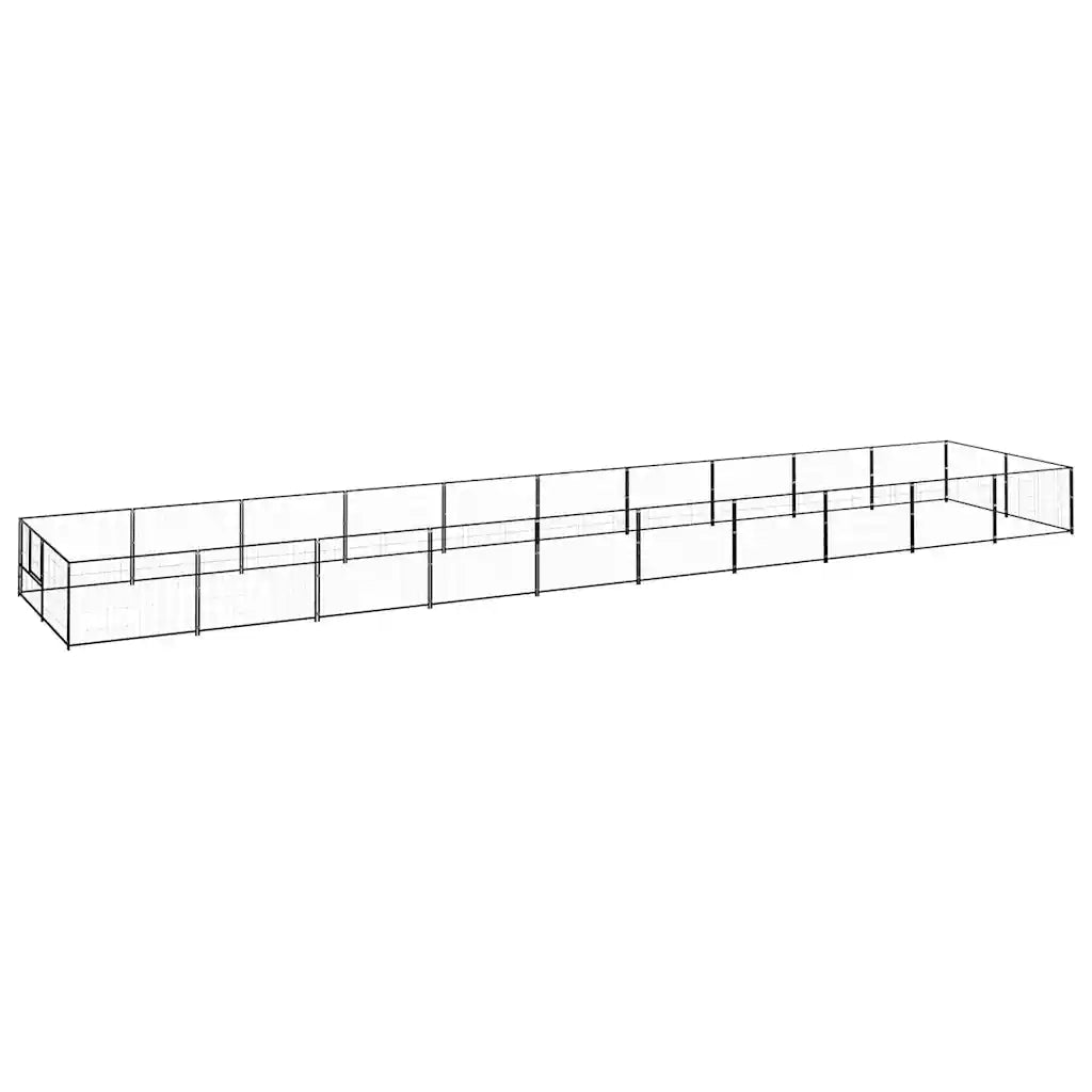 Gabbia per Cani Nera 20 mÂ² in Acciaio cod mxl 49087