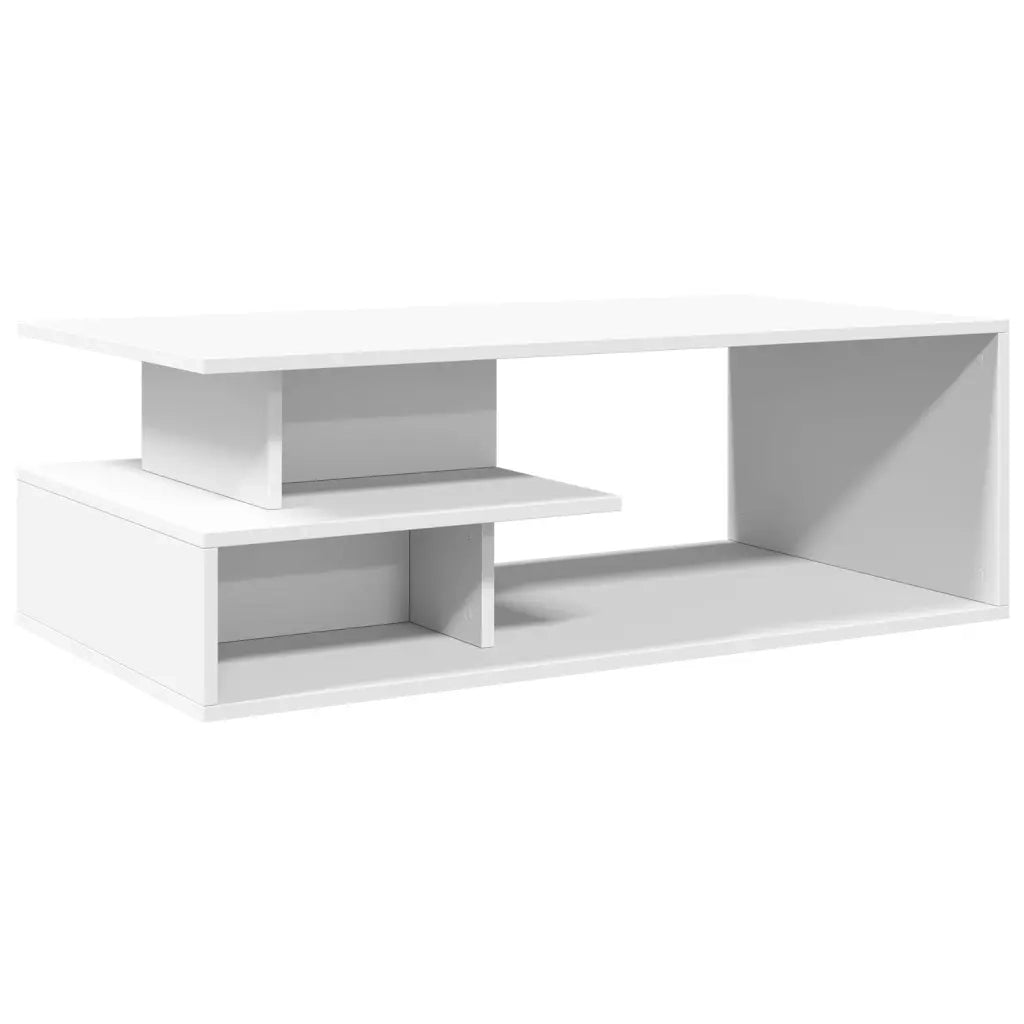vidaXL Tavolino da Salotto Bianco 102x55x35 cm in Legno Multistrato