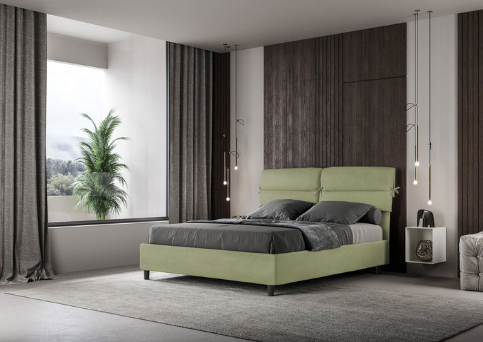 Letto Matrimoniale 160x190 cm Senza Rete Nandy Tè verde