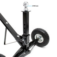 Carrello sposta rimorchio roulotte regolabile in altezza max 270 kg Aiuto di manovra