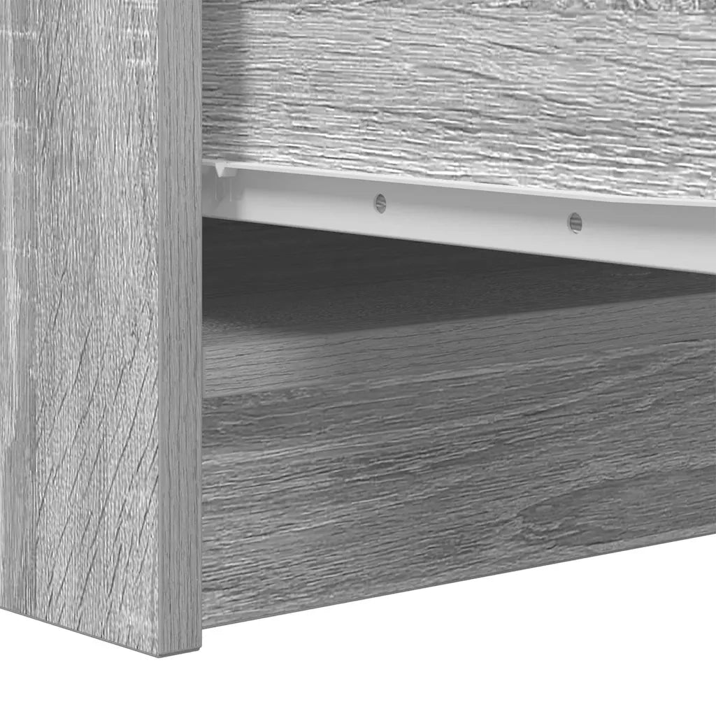 vidaXL Credenza Grigio Sonoma 29,5x34x76 cm in Legno Multistrato