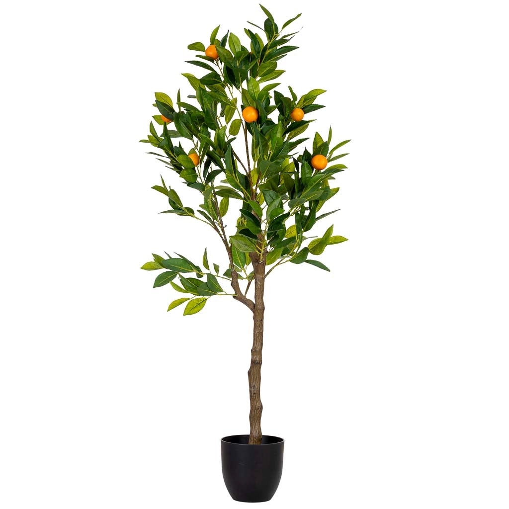 Albero di arancio artificiale decorativo verde 55x55x120