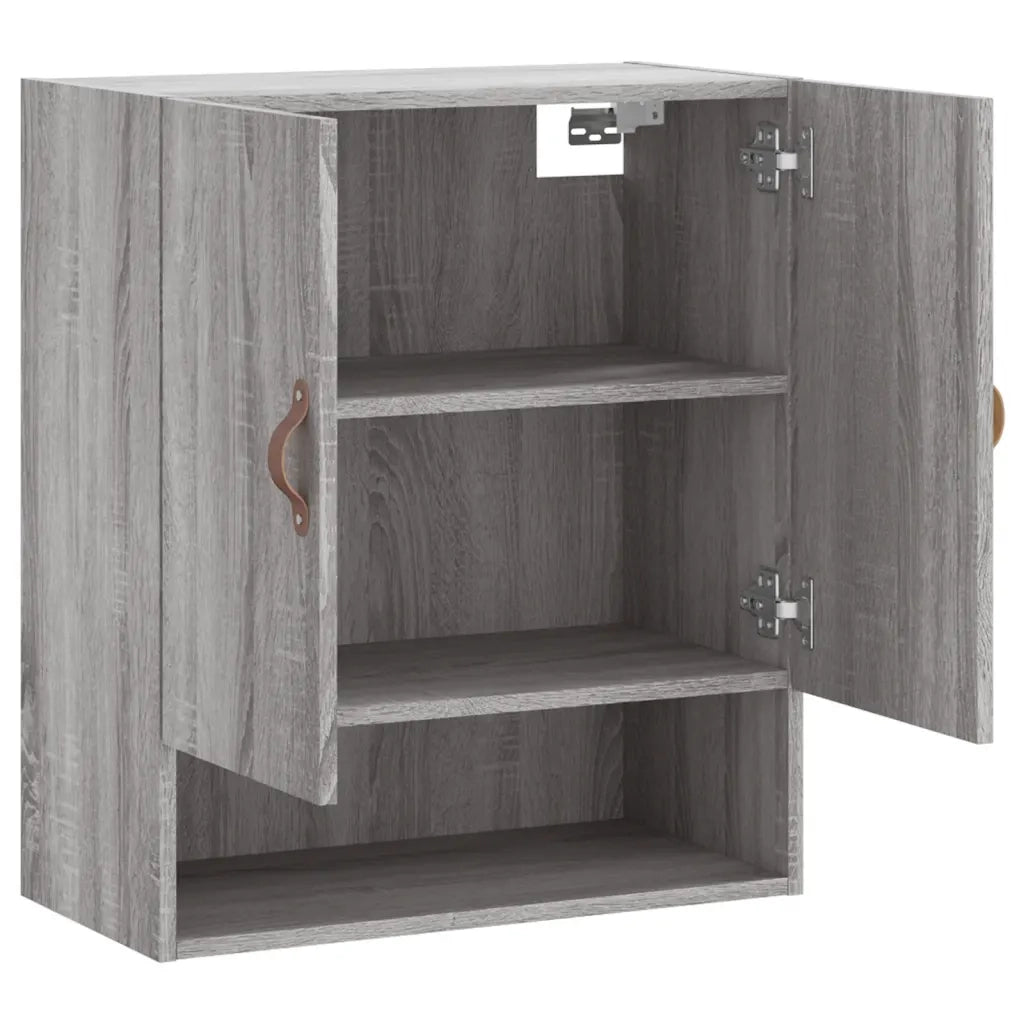 Armadietto a Muro | Mobile a Parete Grigio Sonoma 60x31x70cm in Legno Multistrato