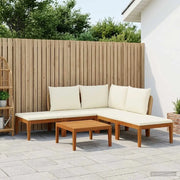 6 pcs Legno massiccio di acacia e corda Naturale 3407762