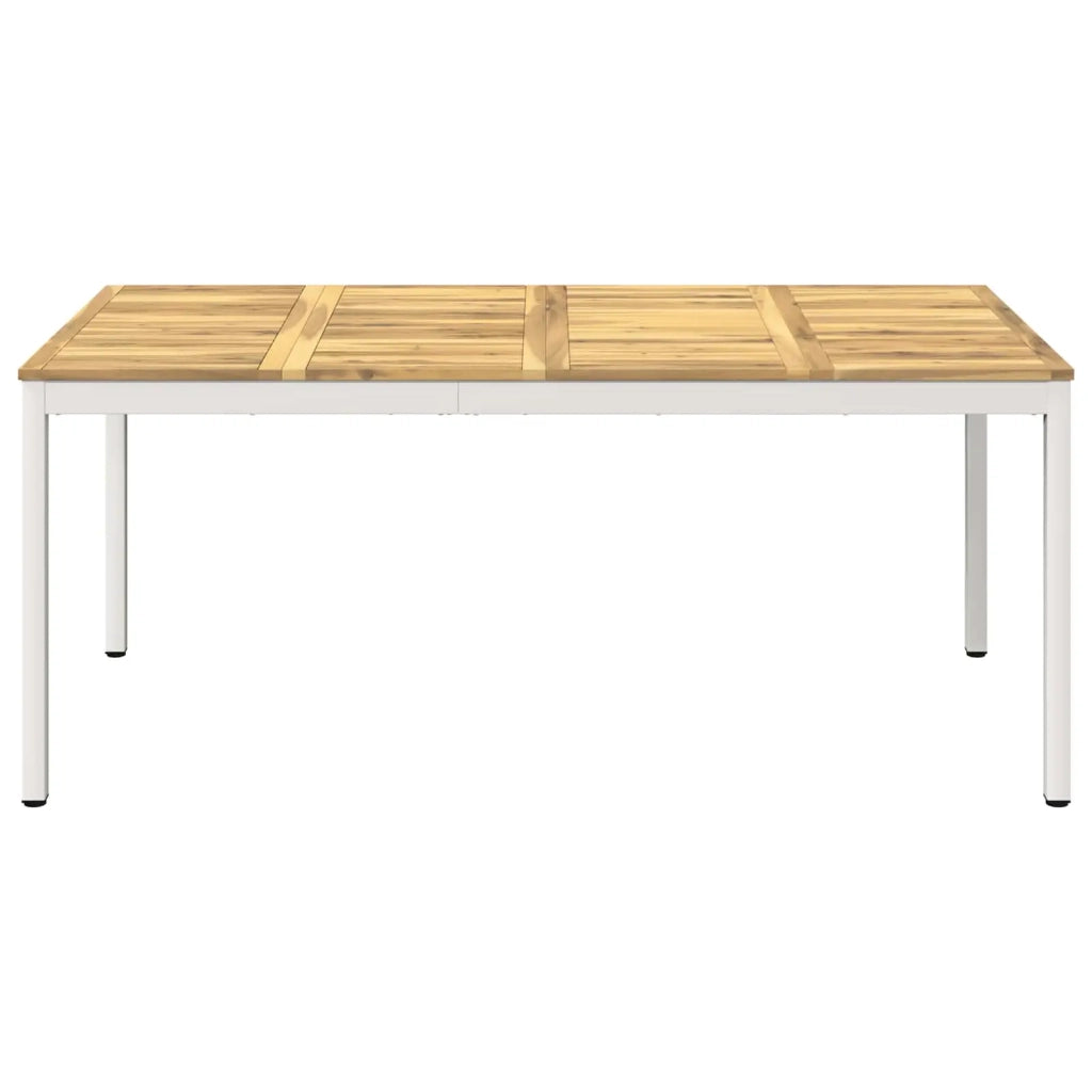 Tavolo da cena da giardino Bianco 147 x 88,5 x 75 cm 901767