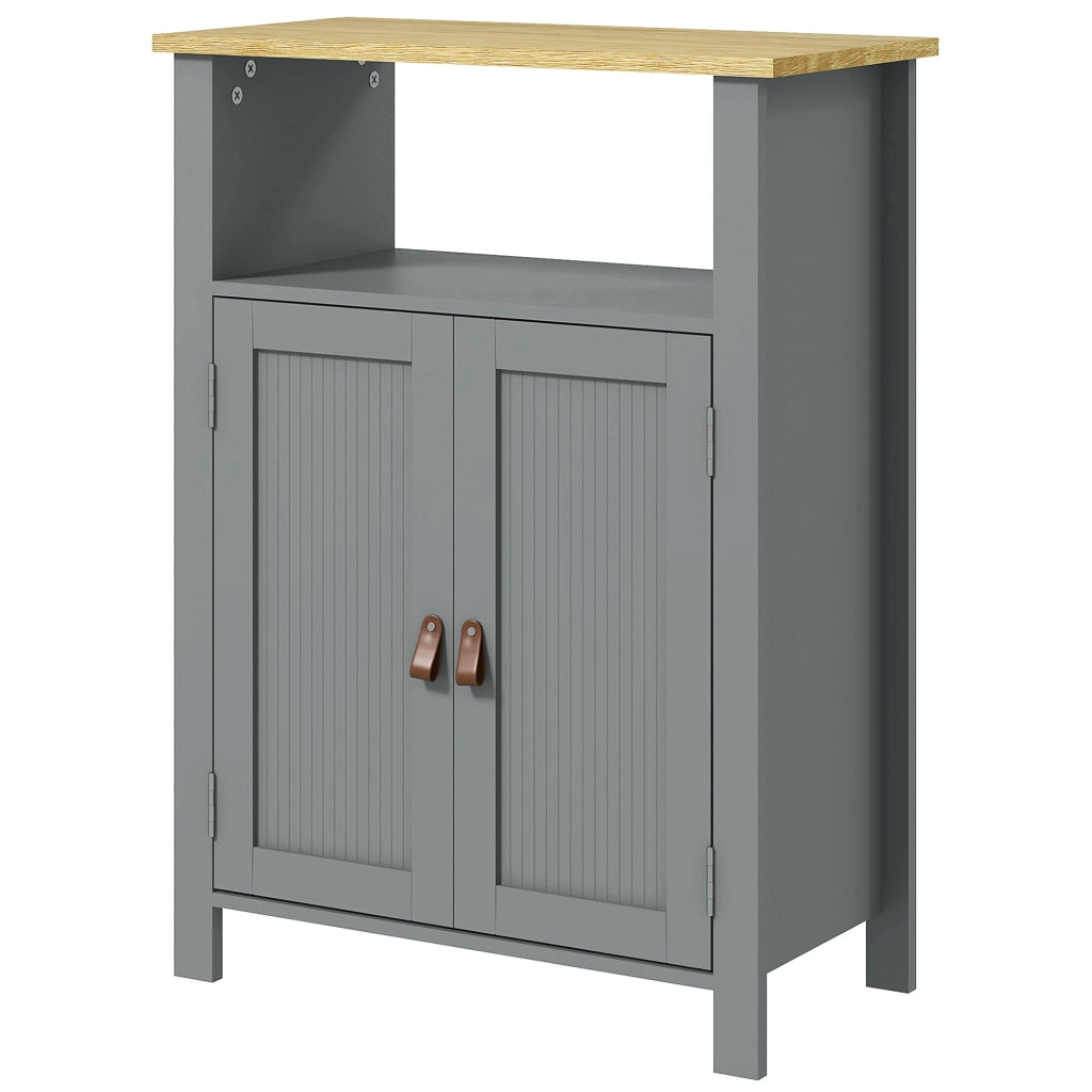 Mobiletto bagno sospeso con ante ¨C zephmum ¨C grigio naturale 60x30x