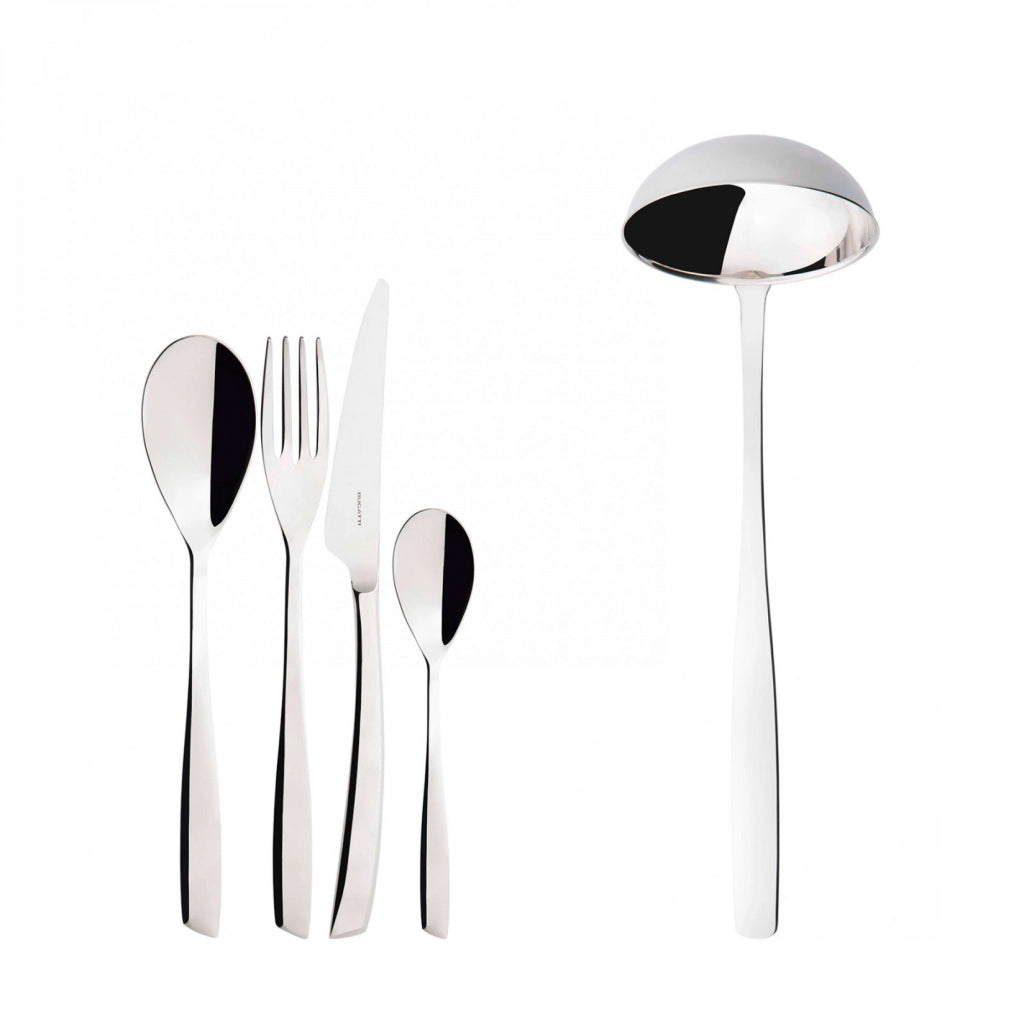 RIVIERA, Posate Set 49 Pz, Scatola Wenge, Casa Bugatti
