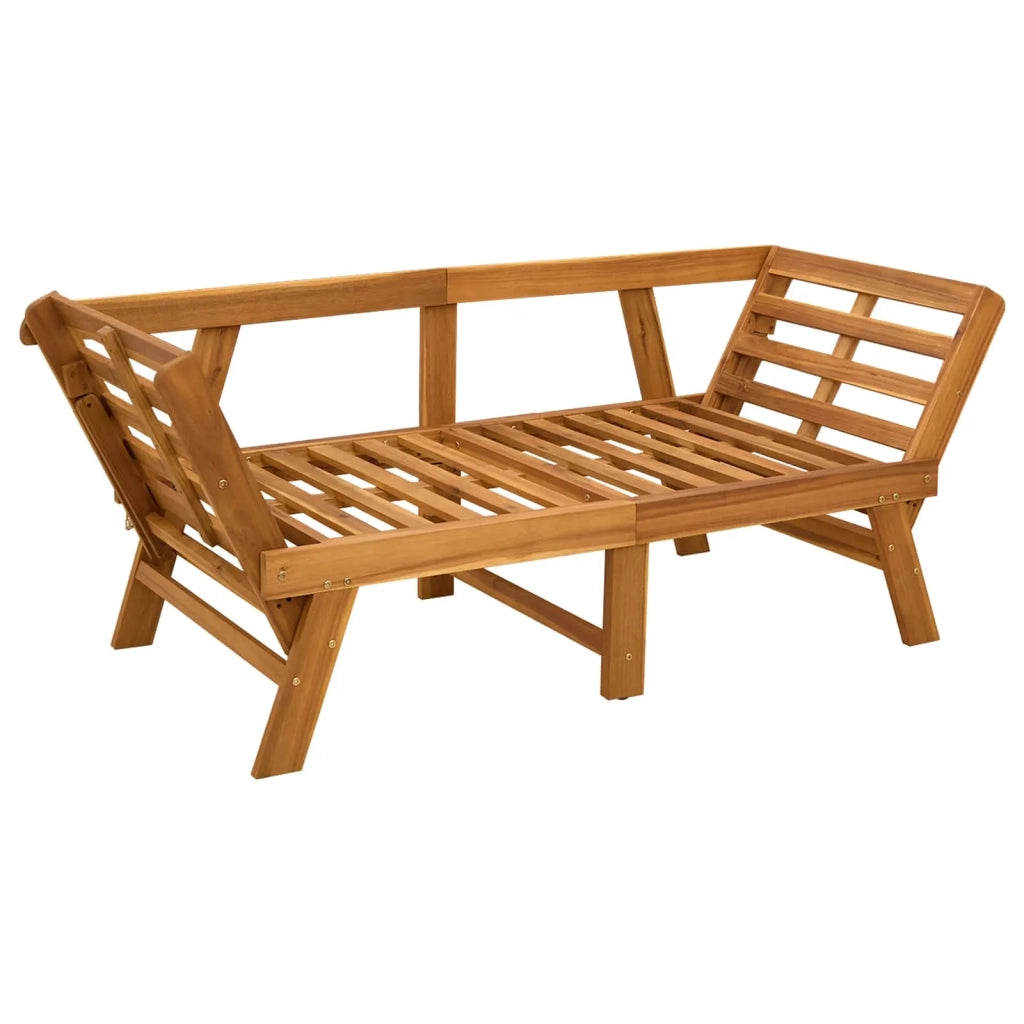 Panchina da giardino 3 in 1 con cuscini Naturale 42027060