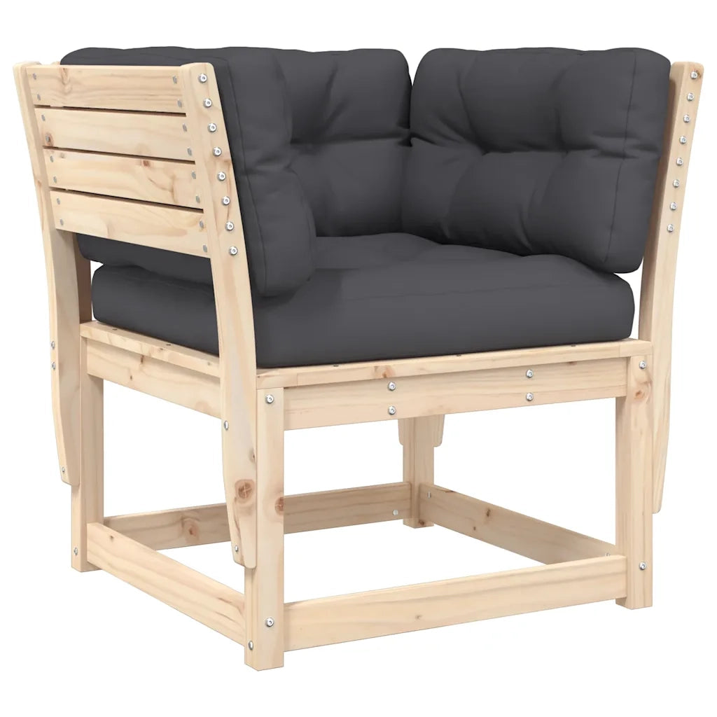 Set Divani Giardino 6 pz con Cuscini in Legno Massello di Pinocod mxl 113616