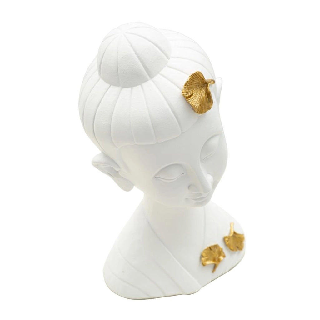 Scultura VKH373, Bianco, Poliresina, 21,5x16x35 cm