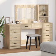 Tavolo da Trucco 3 pcs Rovere Sonoma Legno multistrato 3334211