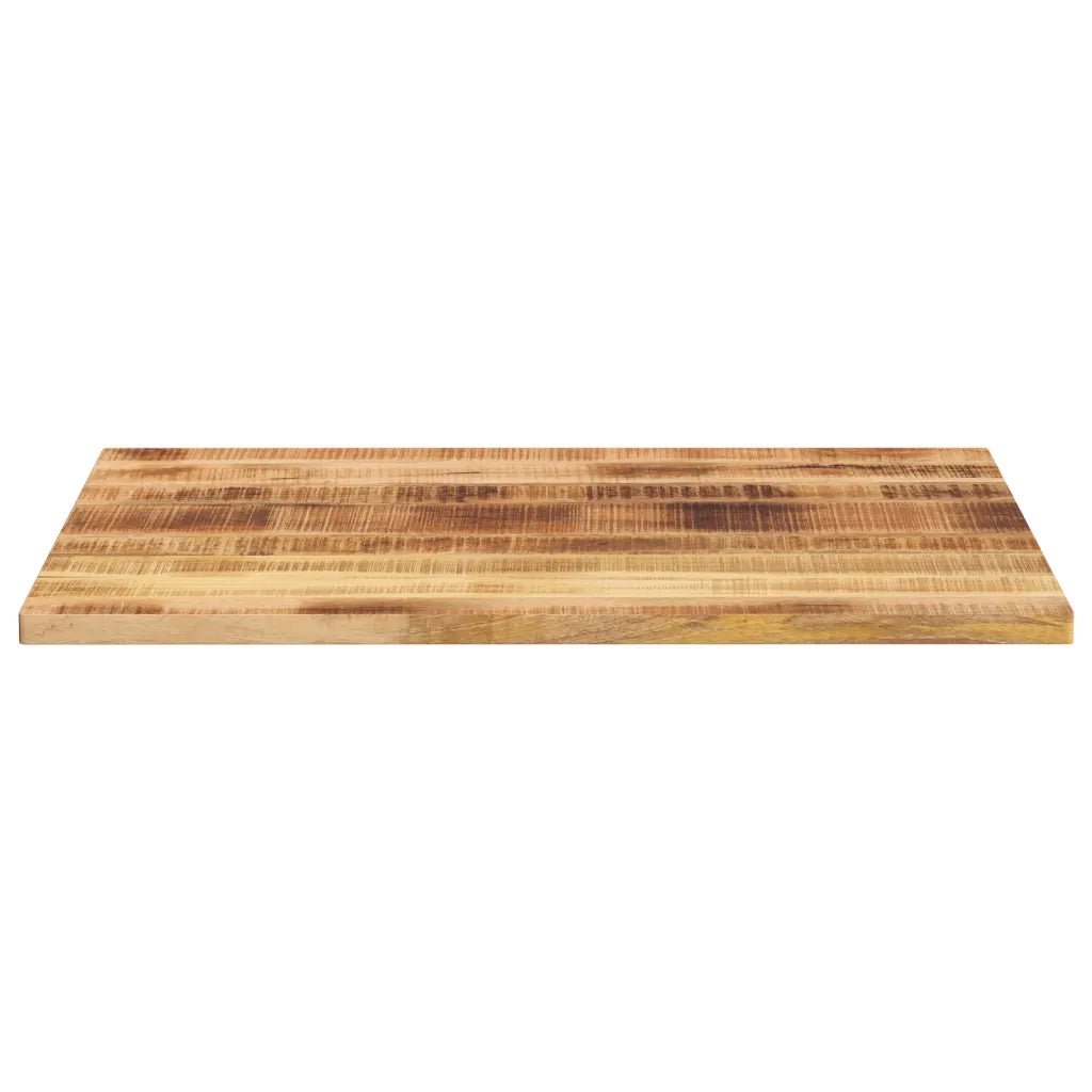 Piano per Tavolo 100x80x2,5 cm Rettangolare Legno Mango Grezzo 371352