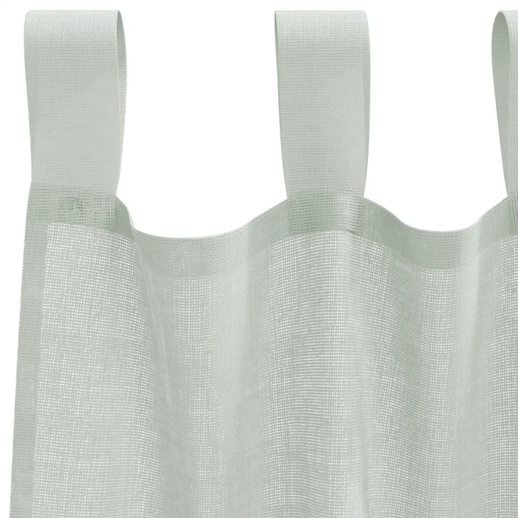 vidaXL Tende in Voile con Passanti 2 pz Grigio Chiaro 140x260 cm