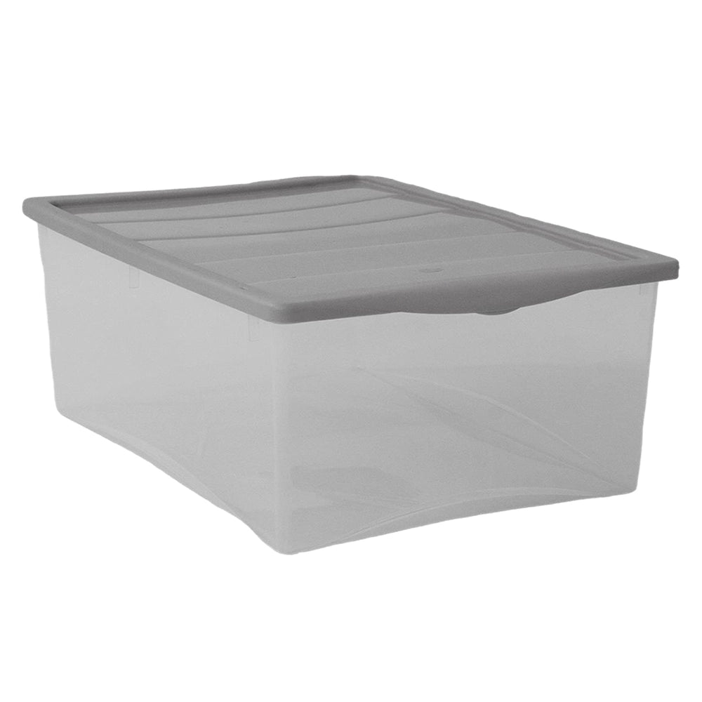 SET 3 SCATOLE GRIGIO CON COPERCHIO SPRING BOX TAGLIA S 35 X 25 X H15 CM