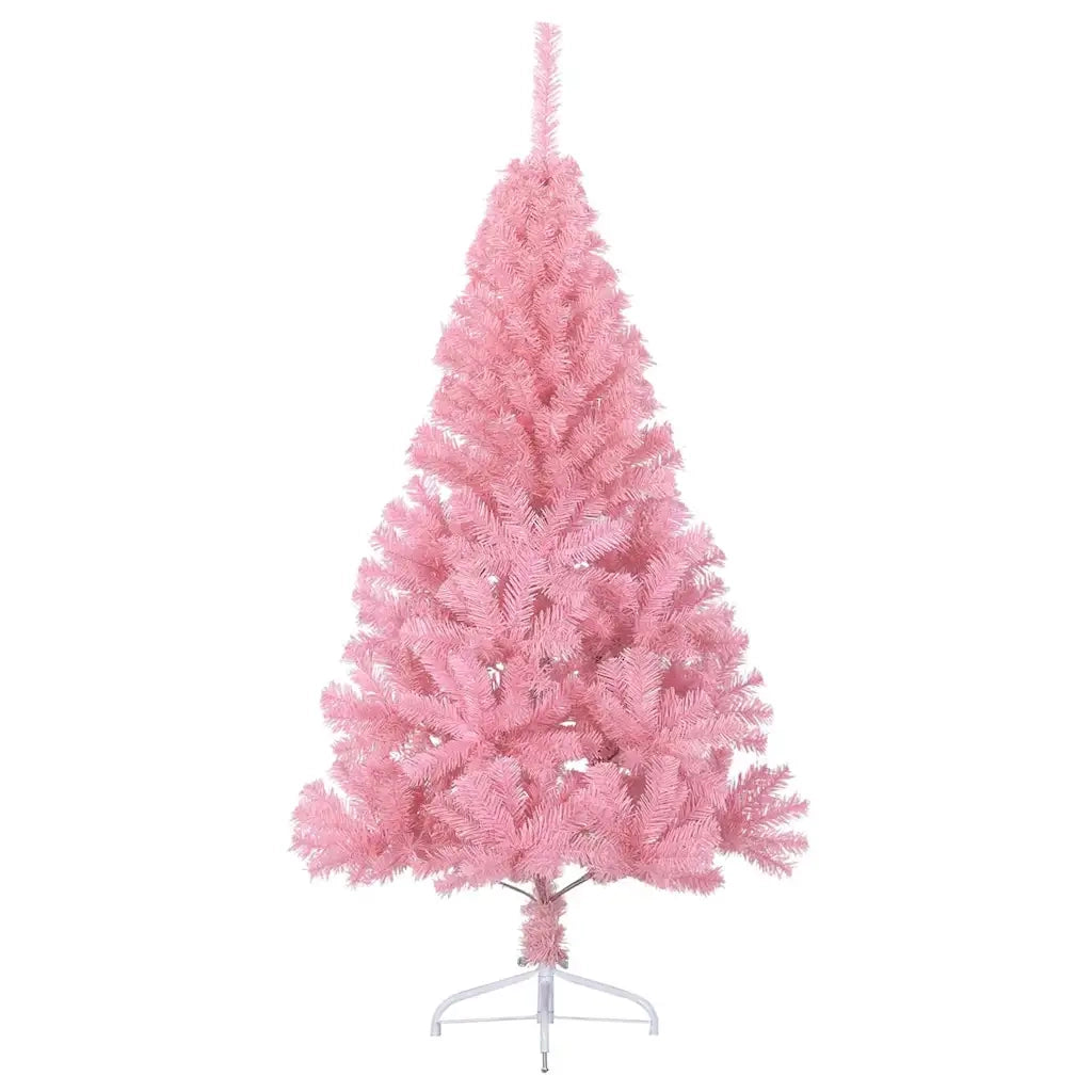 Albero di Natale | Decorazioni natalizie artificiale con luci integrate Rosa 150 cm PVC