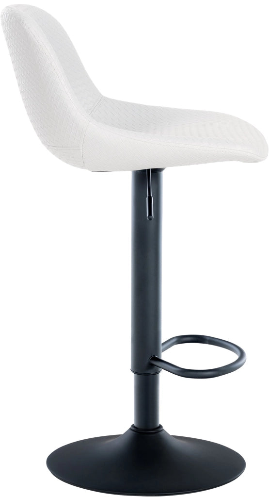 Sgabello Loft bianco,Finta pelle