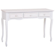 Mobile da ingresso in legno con 3 cassetti bianchi 120x40x78