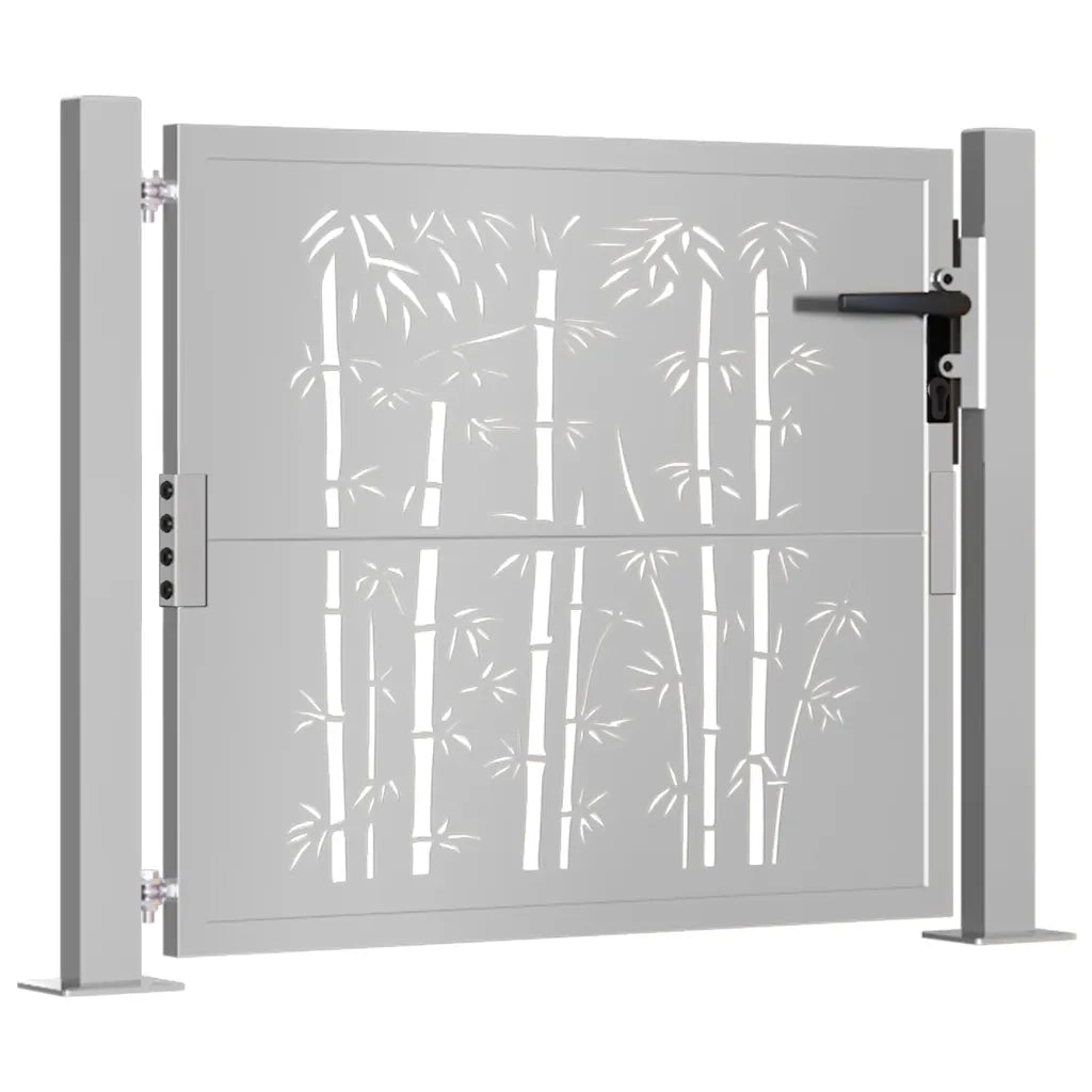 Cancello da Giardino 105x80 cm in Acciaio Corten Design BambÃ¹