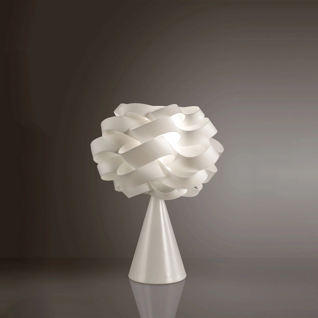 Lampada Ricaricabile Da Tavolo Cloud Polilux ® Bianco 1 Luce Led D28Cm