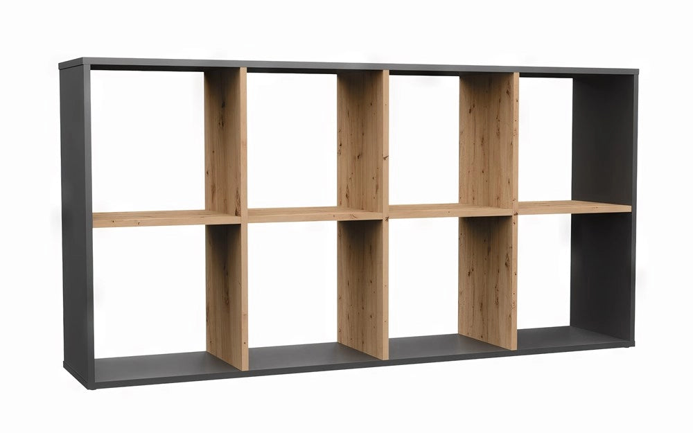 Scaffale MALAX 2x4 antracite artisan libreria moderna