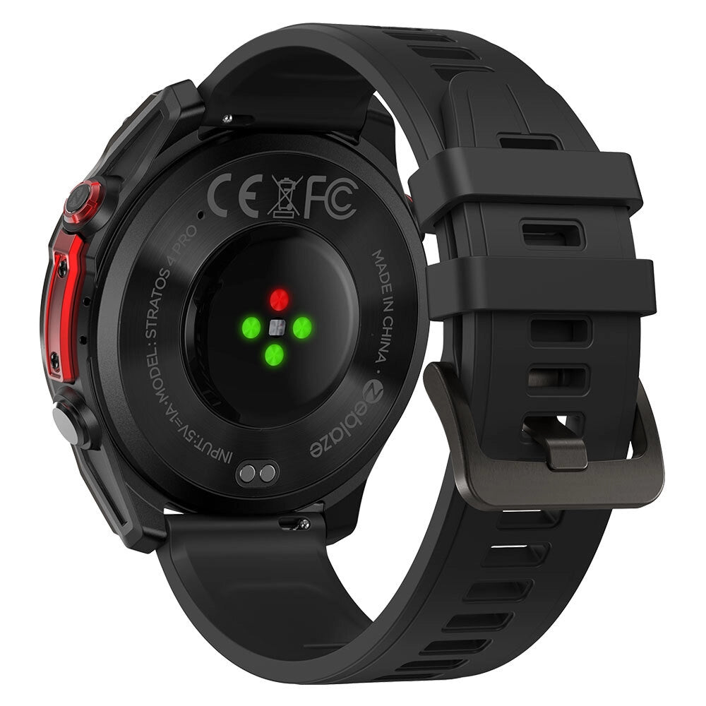 Smartwatch Orologio Intelligente con GPS; chiamate Bluetooth; schermo AMOLED da 1;43"; torcia; impermeabile 5 ATM - nero