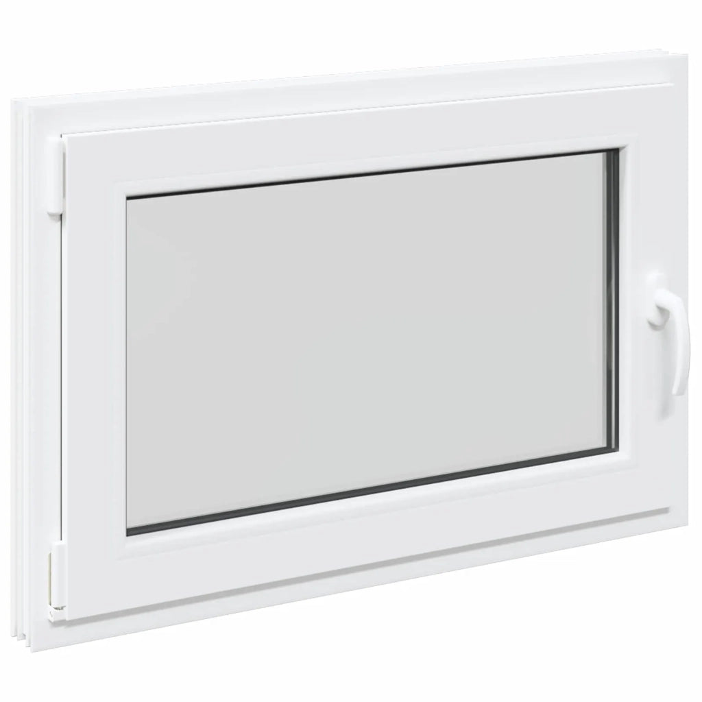 Finestra per Soffitta RISOR 90 x 60 cm PVC e Vetro Bianco CFW1679736