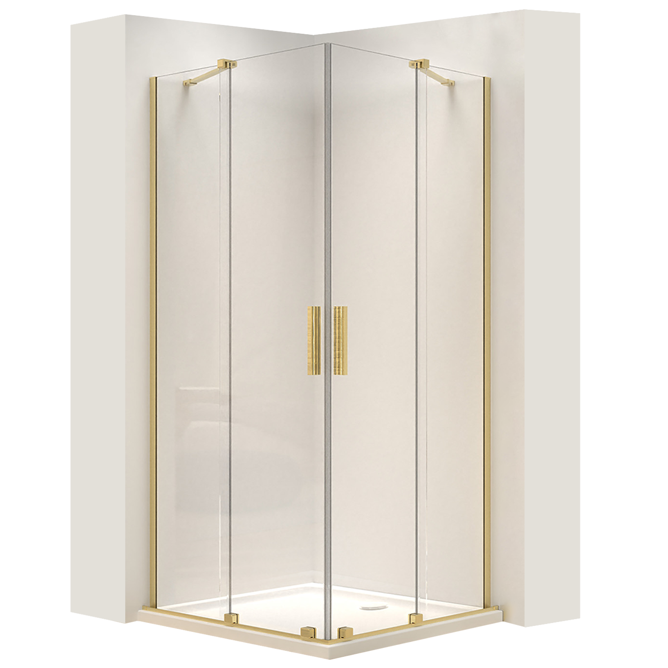 Cabina Doccia Rea Montana Double Gold Brush 80x80