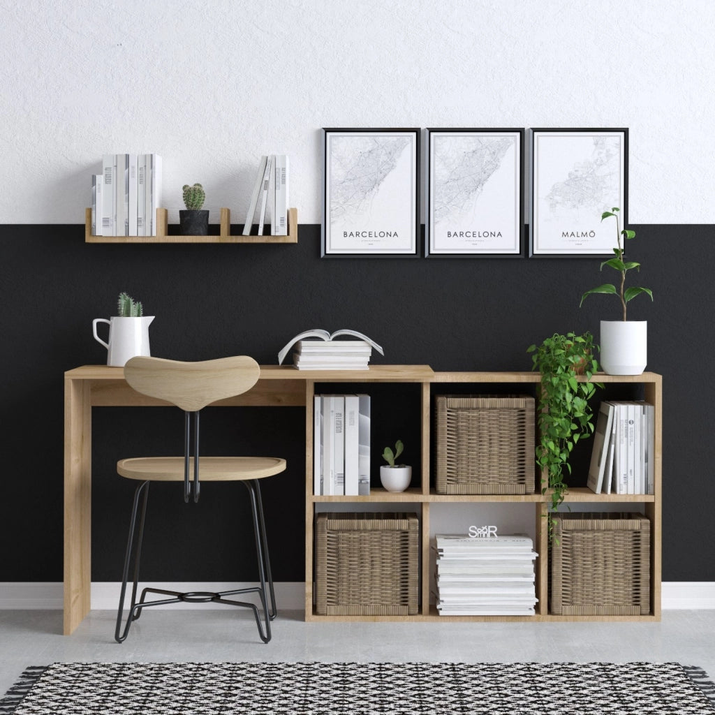 Scrivania in legno "Blake" 74 x 45 x 145 cm - Rovere