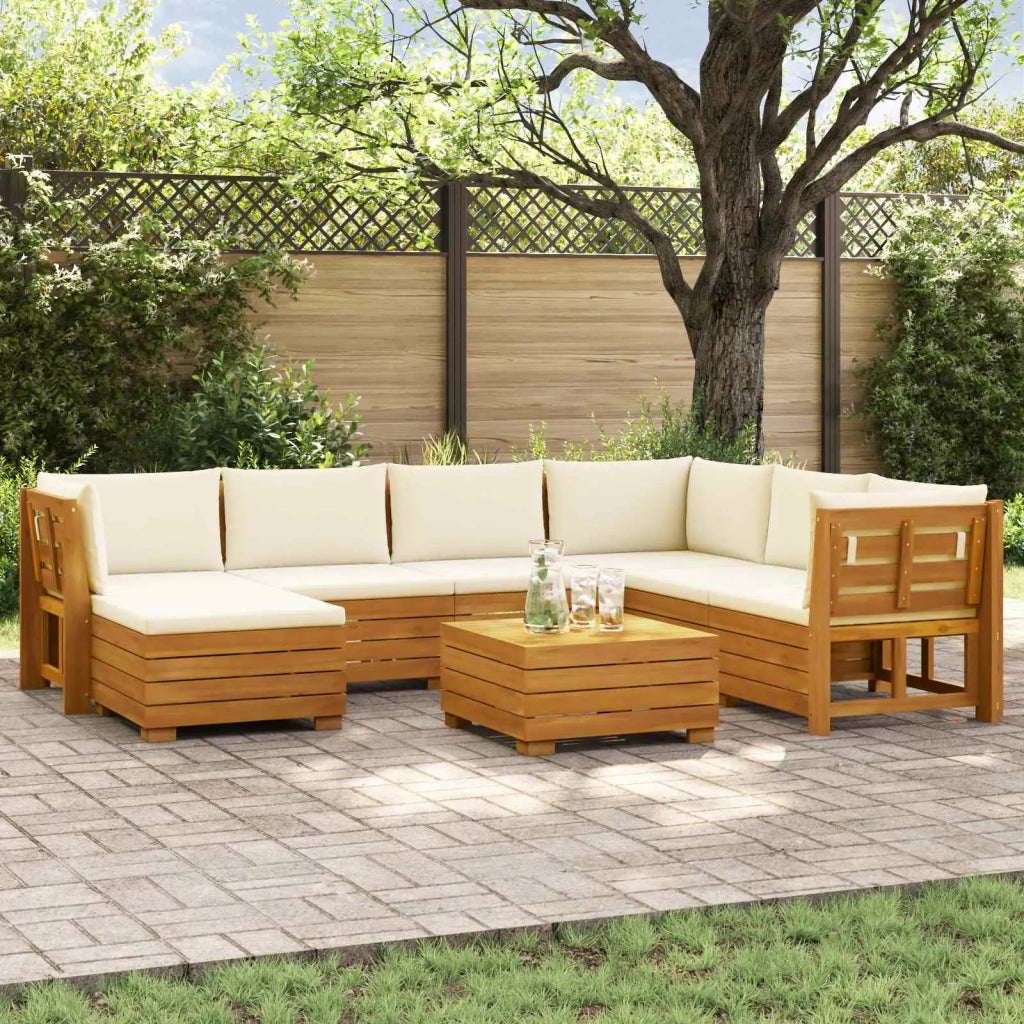 Set di divani da esterno con cuscino 8 Pezzo Marrone 3403088