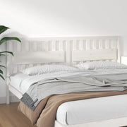 Testiera per Letto-Testata-Testiera Decorativa Bianca 205,5x4x100 cm Legno Massello di Pino 406379