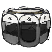 Recinto pieghevole per cani e gatti in tessuto 91x91x58 cm