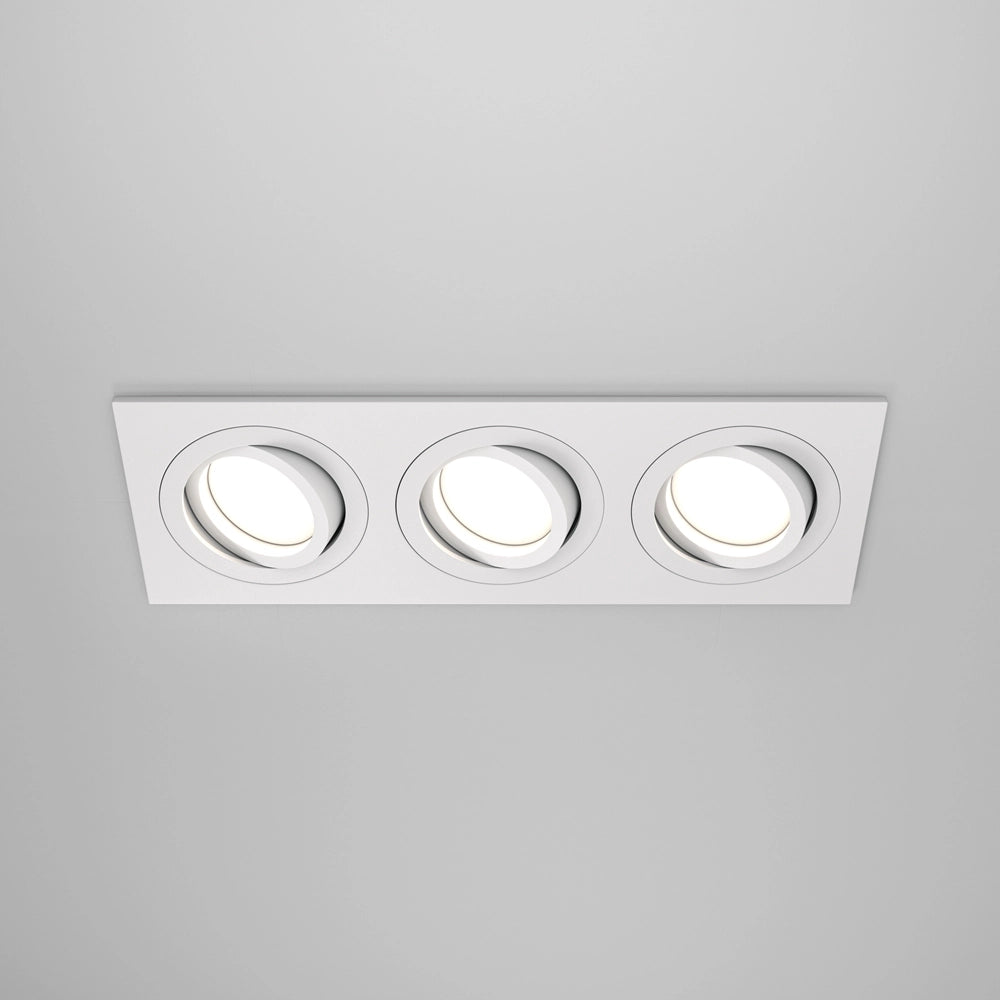 Maytoni Atom faretto incasso soffitto 3xGU10 bianco