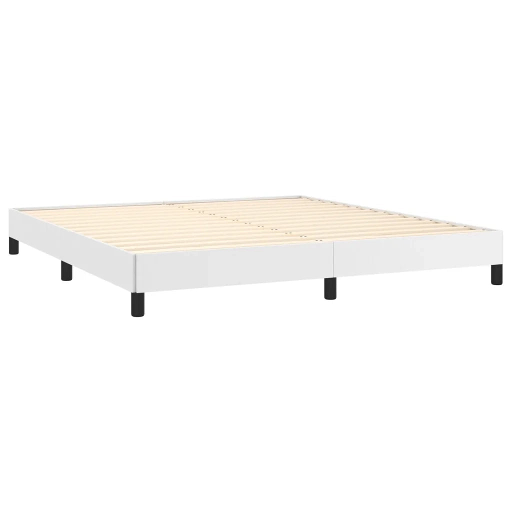 Giroletto a Molle con Materasso Bianco 180x200 cm in Similpelle 3127326