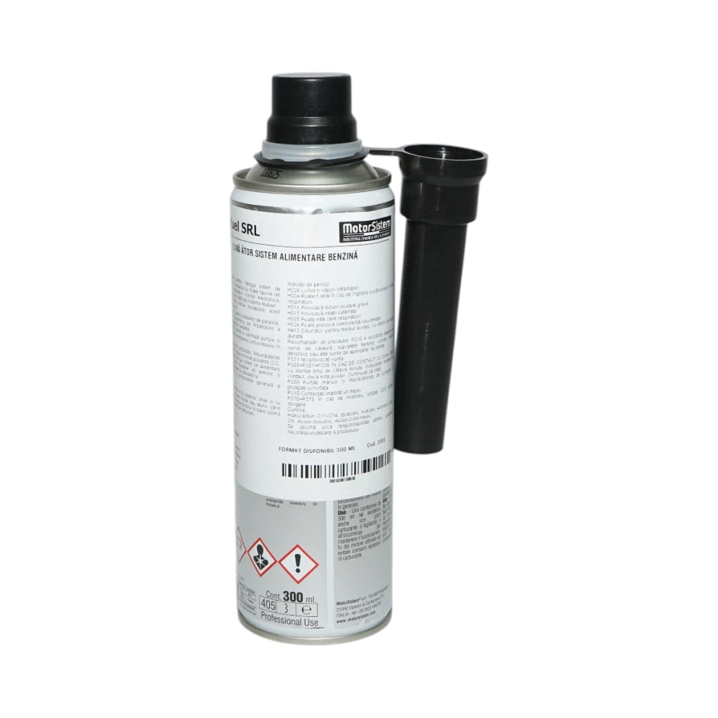 Additivo per benzina per la pulizia del sistema di iniezione del carburante con lubrificante 300ml MotorSistem
