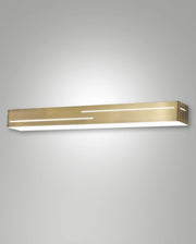 Lampada da Parete Banny LED Integrato 24W 2260 lm 3000K Ottone Satinato - Design Moderno in Metallo e Metacrilato per Illuminazione Interni