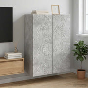 Mobiletto a muro Grigio Cemento 66 x 34,5 x 90 cm 898738