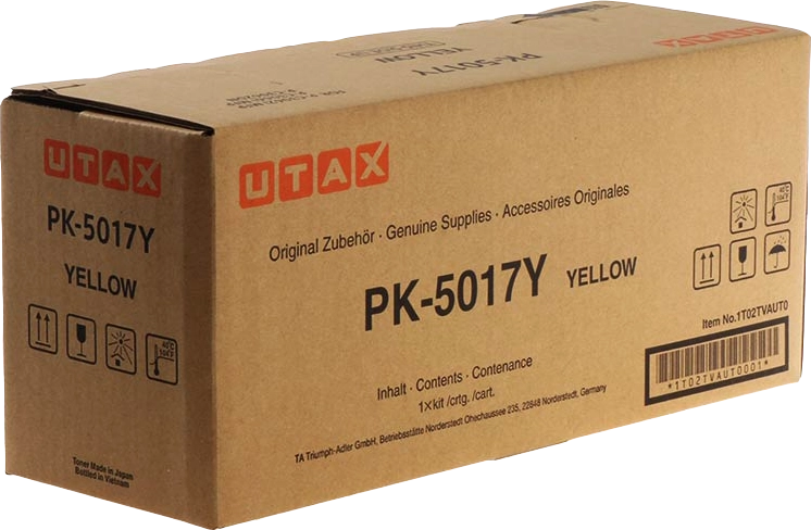 ORIGINAL Utax toner giallo PK-5017Y 1T02TVAUT0 ~6000 Seiten