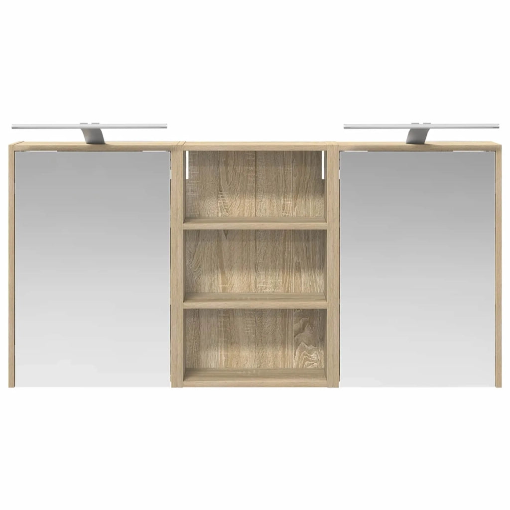 Set di Armadi da Bagno con lo scaffale 3 pcs 126 x 16 x 62.5 cm 3403834