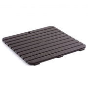 Pedana Doccia Plastica Antiscivolo 55x55 80x50 Rigida rettangolare quadrata Marrone/55x55cm