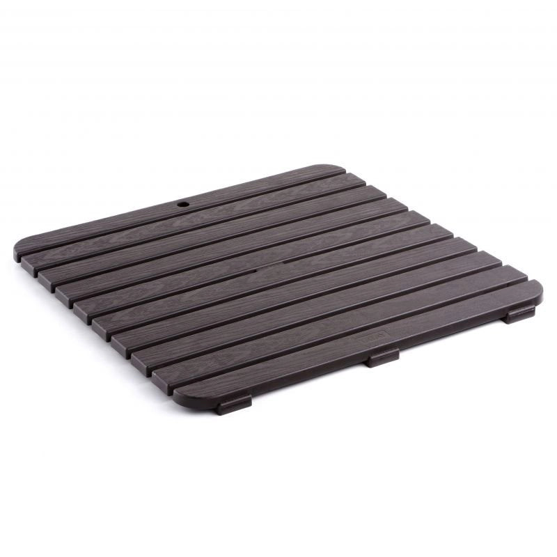 Pedana Doccia Plastica Antiscivolo 55x55 80x50 Rigida rettangolare quadrata Marrone/55x55cm