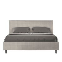 Letto Matrimoniale 160x190 cm Senza Rete Adele Labirinto 01 Bianco