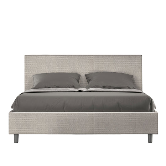 Letto Matrimoniale 160x190 cm Senza Rete Adele Labirinto 01 Bianco