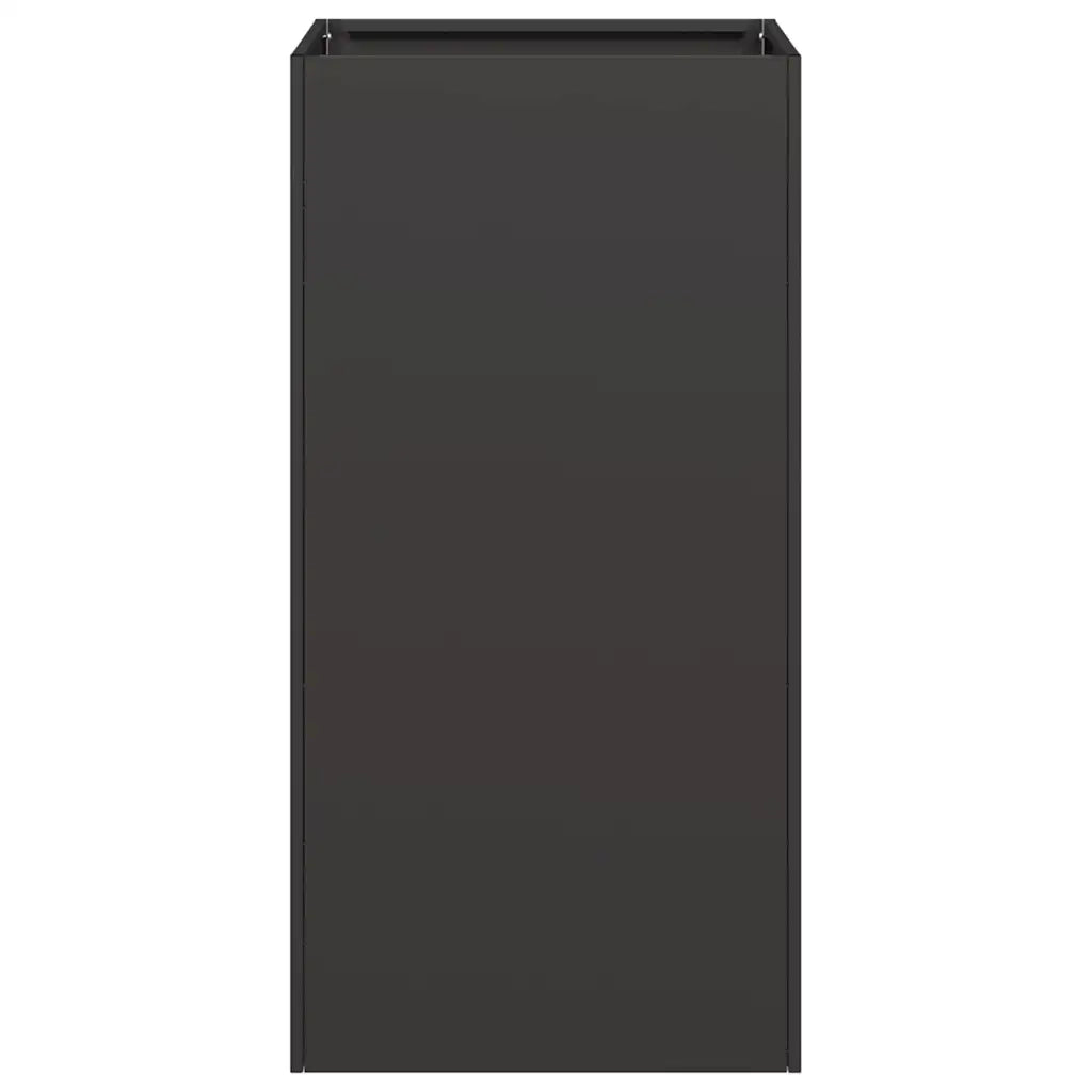 Fioriera Nera 40x40x80 cm in Acciaio Laminato a Freddo 860703