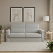 Cantu, Divano Fisso 3 Posti Sfoderabile Made in Italy, 225x95 cm Beige
