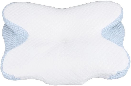 Cuscino Ergonomico per il Collo - Supporto al Collo - Cuscino con Fodera Removibile - Dimensioni 58x38 cm - Comodo e Sovracciglio