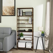 Scaffale per libri, libreria moderna artistica, libreria, ripiano per libri, organizzatore per libri, 26D x 60L x 161A centimetri