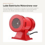 Sirena Acustica Industriale a Motore Elettrico (150 dB)