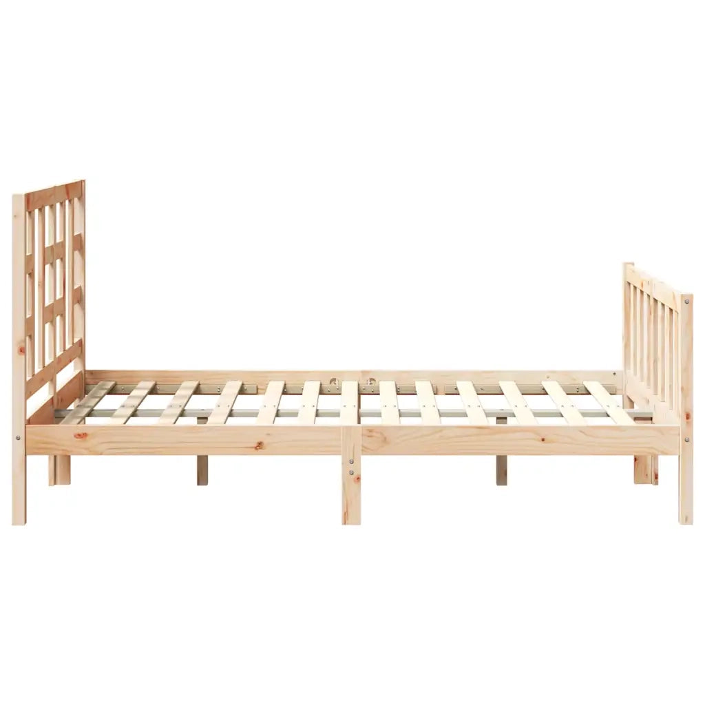 Giroletto senza Materasso-Struttura Letto 120x200 cm in Legno Massello di Pino 599013