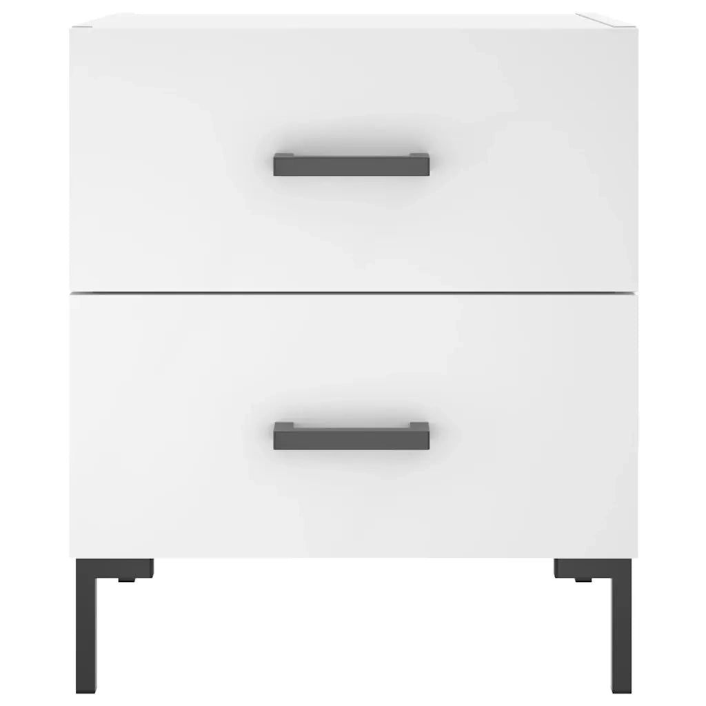 Comodini 2 pz Bianchi 40x35x47,5 cm in Legno Multistrato 827309